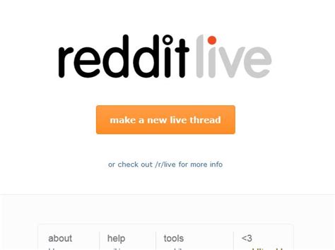 reddit live thread